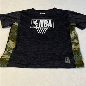 NBA Kids Black and Camo Short Sleeve Tee